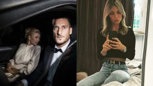 Francesco Totti, Ilary Blasi e Noemi Bocchi (immagine profilo IG Bocchi) - belligea.it