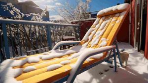 Il balcone in inverno