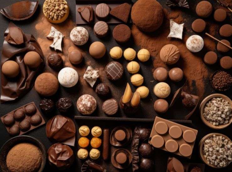 Diverse tipologie di cioccolato 