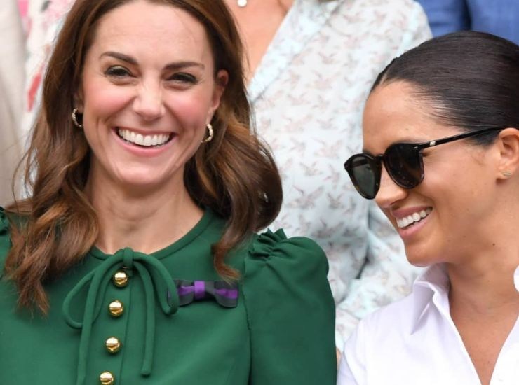 Kate Middleton e Meghan Markle durante un evento pubblico