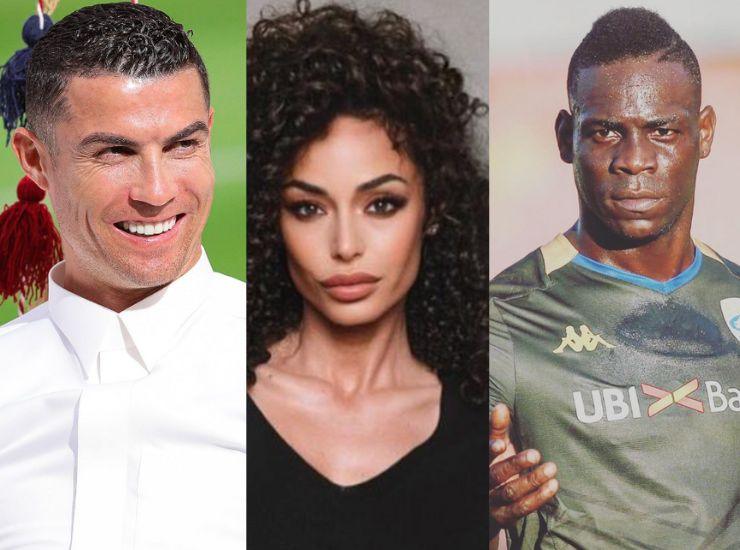 Raffaella Fico con i suoi ex Ronaldo e Balotelli