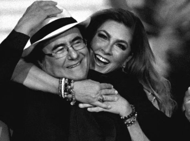 Al Bano e Romina Power foto in bianco e nero