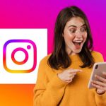 Ragazza sorpresa per la novità Instagram