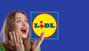 Ragazza sorpresa dalle offerte Lidl